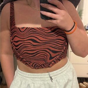 Urban Outfitters Rust corset top